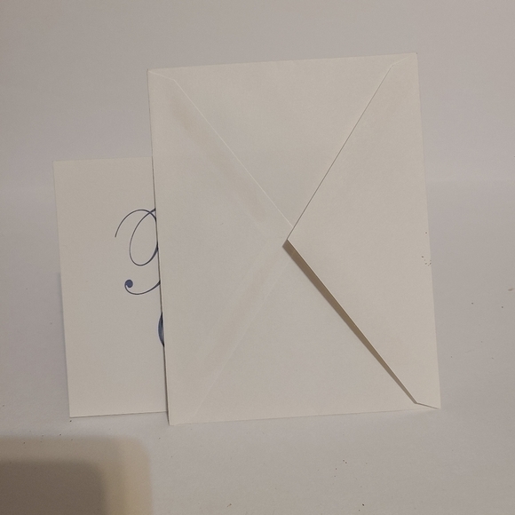 Vintage Simple Blue with Boat Picture Thank You Card - Picture 5 of 5